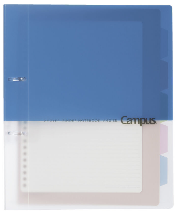 Campus Easy binding of prints 2 Hole Binder notebook A4 Blue,Blue, medium image number 0