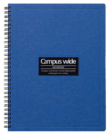 Campus Twin-ring notebook Wide type B5 Blue 7mm rule 70 sheets,Blue, small image number 0