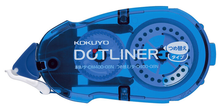 Dotliner Tape Glue Refill tape Pack of 3 Strong adhesive 8.4mm x 16m Blue,Blue, medium