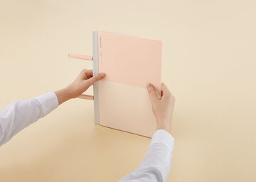 KOKUYO ME Clip notebook A4 BRIGHT SAND,Pink, small image number 7