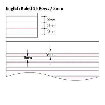 Campus notebook Smart campus B5 3mm English Ruled with 15 Rows 30 Sheets,Mixed, small image number 1