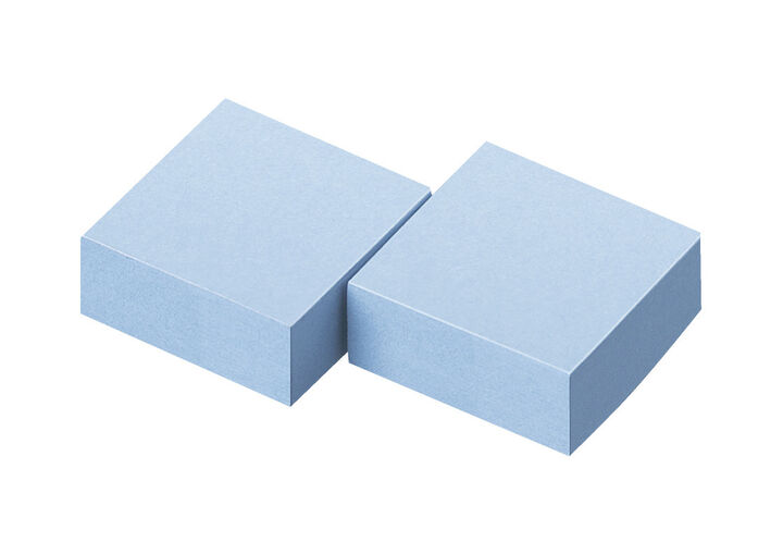Tack memo Sticky notes Quick Index x 25ｘ25mm Blue 100 Sheets,Blue, medium