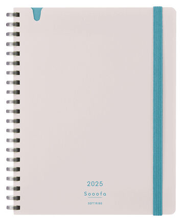 Sooofa Softring Diary B6 Size White,White, small image number 0