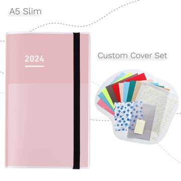 Jibun Techo First Kit 2024 A5 Slim Pink,Pink, small image number 0