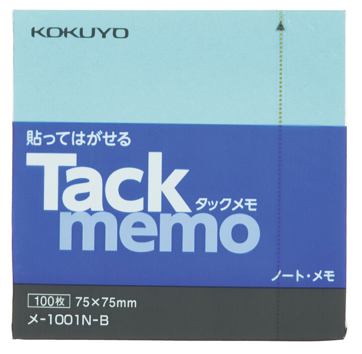 Tack memo Sticky notes Notebook type Square 75 x 75mm Blue 100 Sheets,Blue, medium