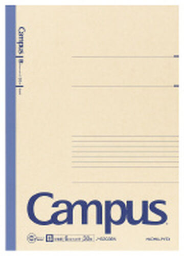 Campus Notebook Recycled Paper A4 Blue 6mm rule 30 Sheets,Blue, small image number 0