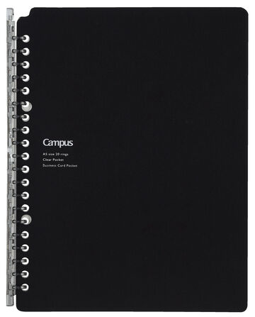 Campus Binder notebook 26 Hole A5 Black 5 sheets,Black, small image number 0