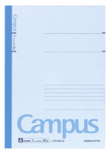 Campus notebook Notebook B5 Blue 7mm rule 30 Sheets,Blue, small image number 0