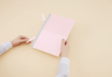 KOKUYO ME Clip notebook A4 BRIGHT SAND,Pink, small image number 5