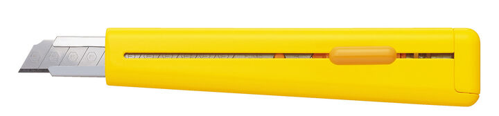 FLANE Cutter knife Standard type Fluorine-coated blade Yellow,Yellow, medium