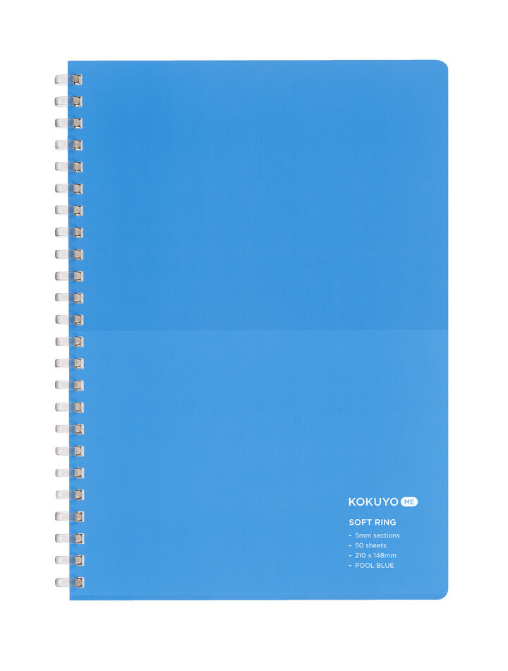 KOKUYO ME Soft ring notebook A5 POOL BLUE,Blue, medium