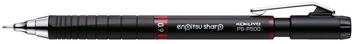 Enpitsu sharp mechanical pencil TypeM 0.9mm Metal Grip,Red, medium