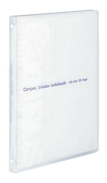Campus Slim PP Cover 26 Hole Binder notebook B5 Transparent,Transparent, small image number 0