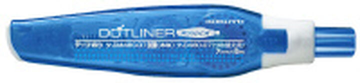 Dotliner Knock Tape Glue Body Refill type Strong adhesive 7mm x 8m Blue,Blue, medium