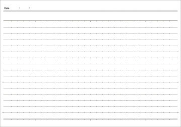 Campus Notebook 30 Sheets 6mm horizontal rule with Dot Half Size,Blue, small image number 2