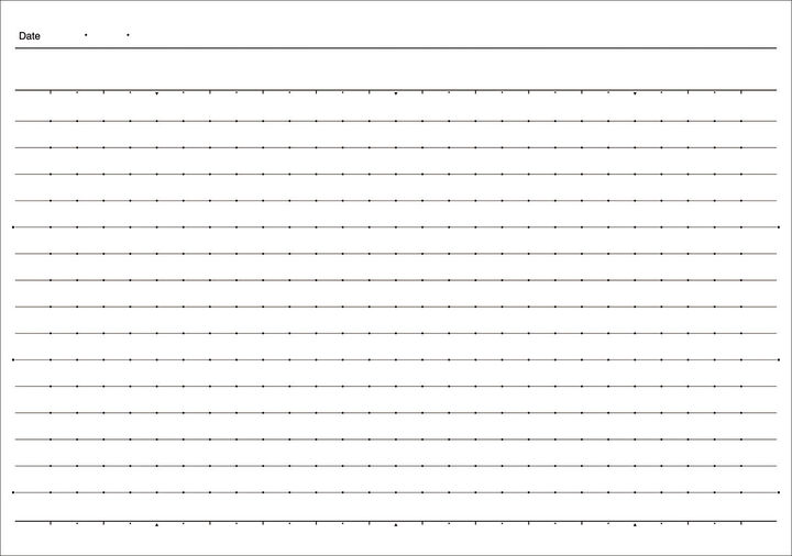 Campus Notebook 30 Sheets 6mm horizontal rule with Dot Half Size,Blue, medium image number 2