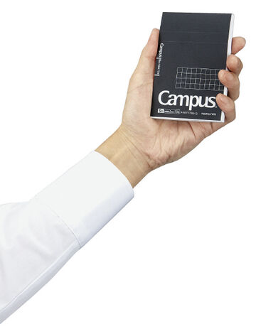 Campus Memo Pad 5mm Grid line 70 Sheets A7,Black, small image number 4