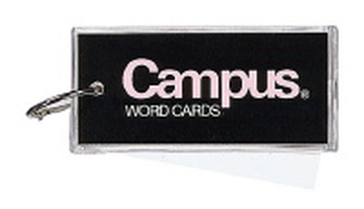 Campus Flash card Cover with attached sheet 38 x 85 mm Black 60 sheets,, medium