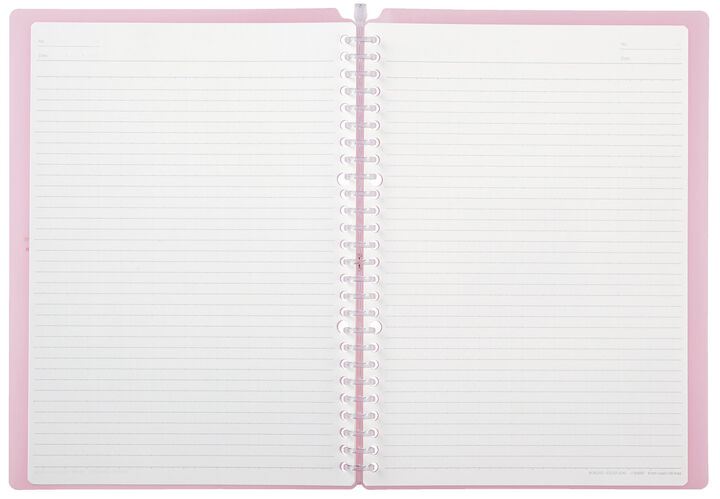 Campus Smartring Slim Binder B5 60 Sheets Light Pink,LightPink, medium image number 1