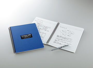 Campus Twin-ring notebook Wide type B5 Blue 7mm rule 70 sheets,Blue, small image number 2