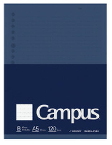 Campus Loose leaf 20 Hole A5 6mm rule 120 Sheets,Blue, small image number 0