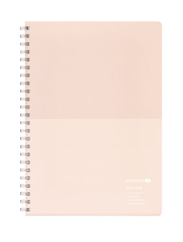 KOKUYO ME Soft ring notebook A5 BRIGHT SAND,Pink, small image number 0