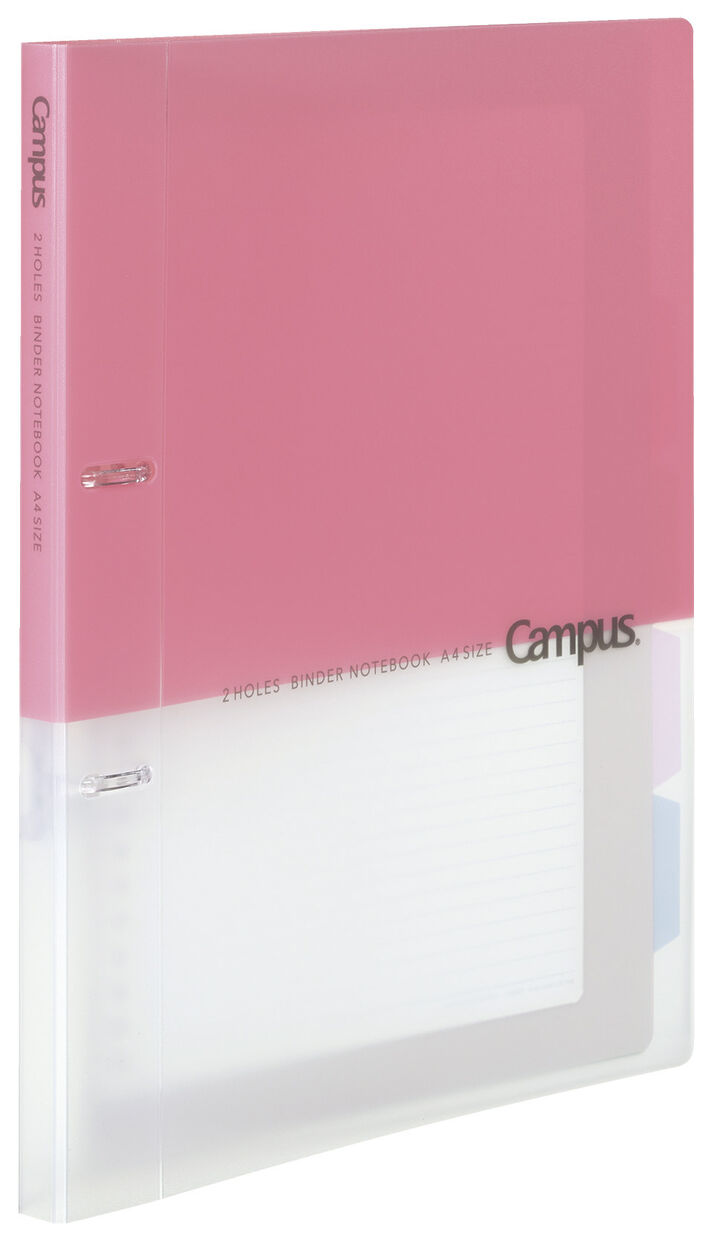 Campus Easy binding of prints 2 Hole Binder notebook A4 Pink,Pink, medium