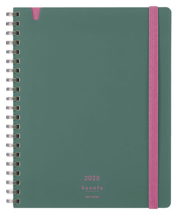 Sooofa Softring Diary B6 Size Green,Green, small image number 0