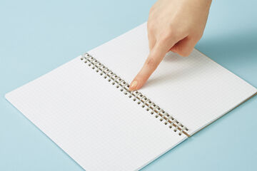 Soft ring Notebook Penott 5mm Grid line B6 70 Sheets White,White, small image number 6