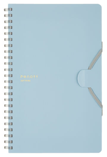 Soft ring Notebook Penott 5mm Grid line A5 70 Sheets Blue,Light Blue, small image number 0