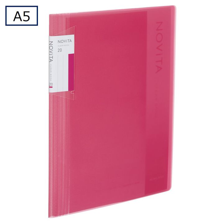Clear book NOVITA A5 20 Sheets Pink,Pink, medium image number 0