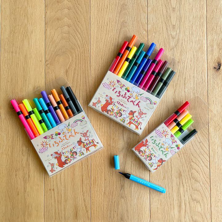 KOKUYO │Official Global Online Store │Iro Fude pen Brush pen Set of 12  colors B